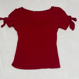Red bow top